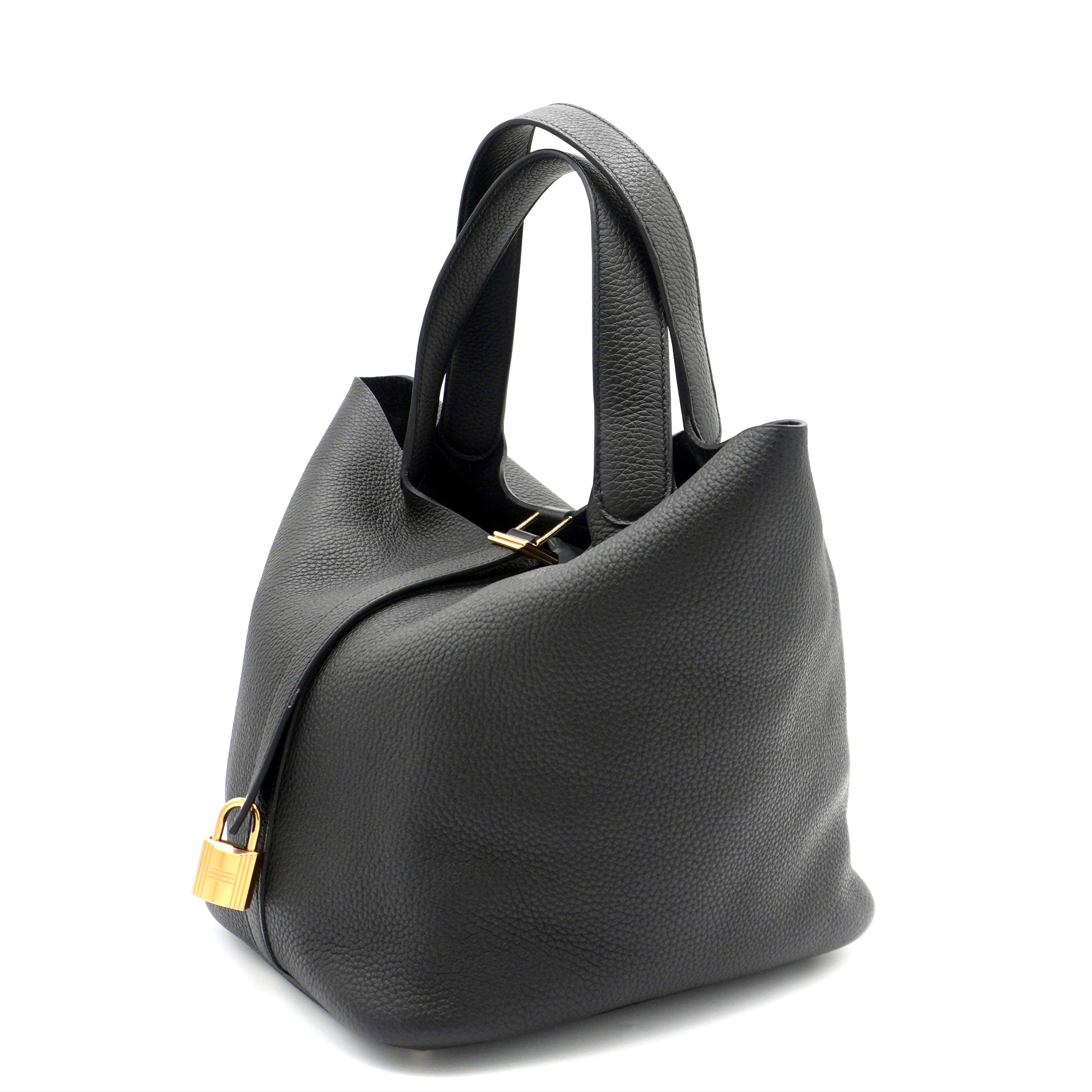 Hermès Picotin 26 Black Taurillon Clemence