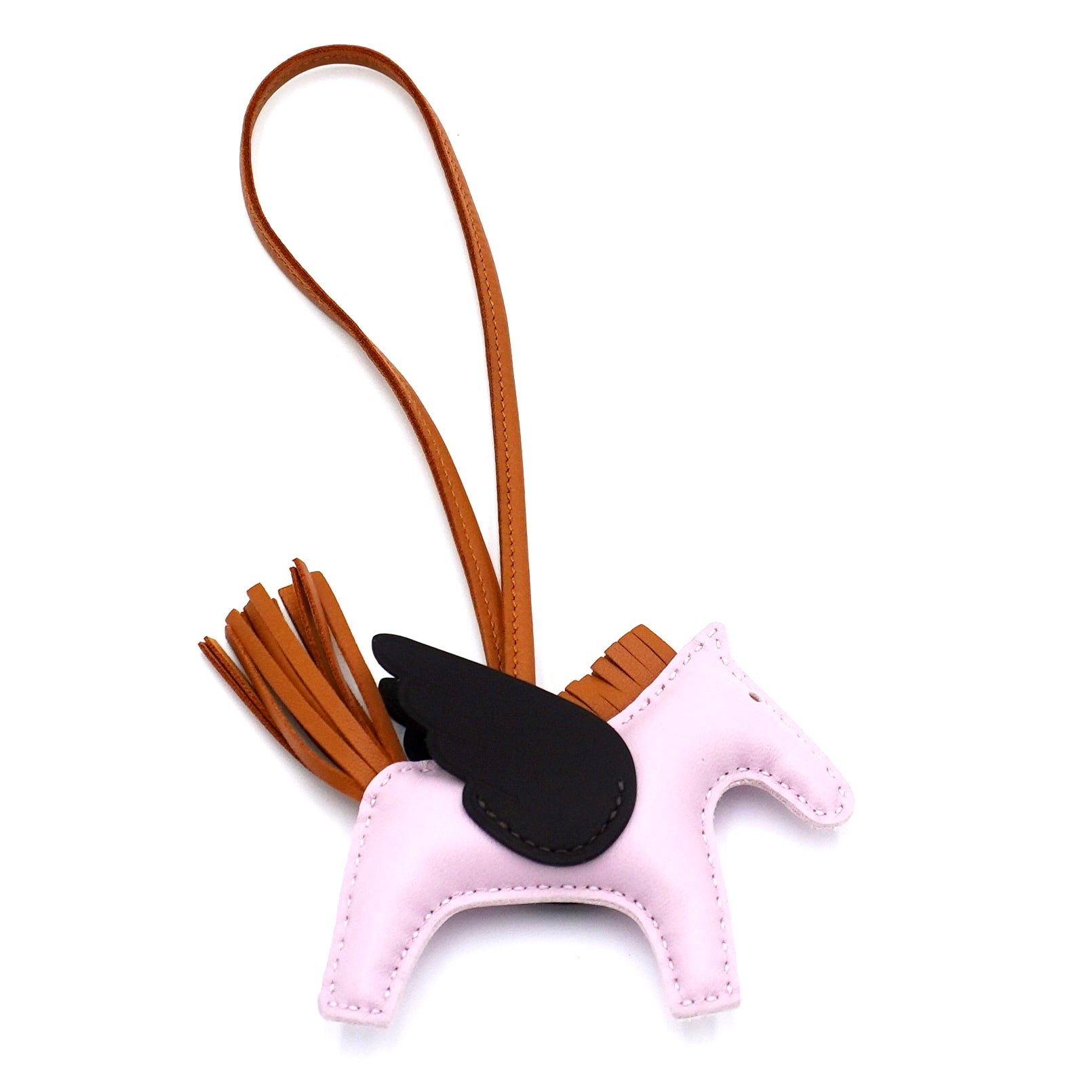 Hermès Rodeo Pegase PM Charm Mauve Pale, Sesame & Ebene