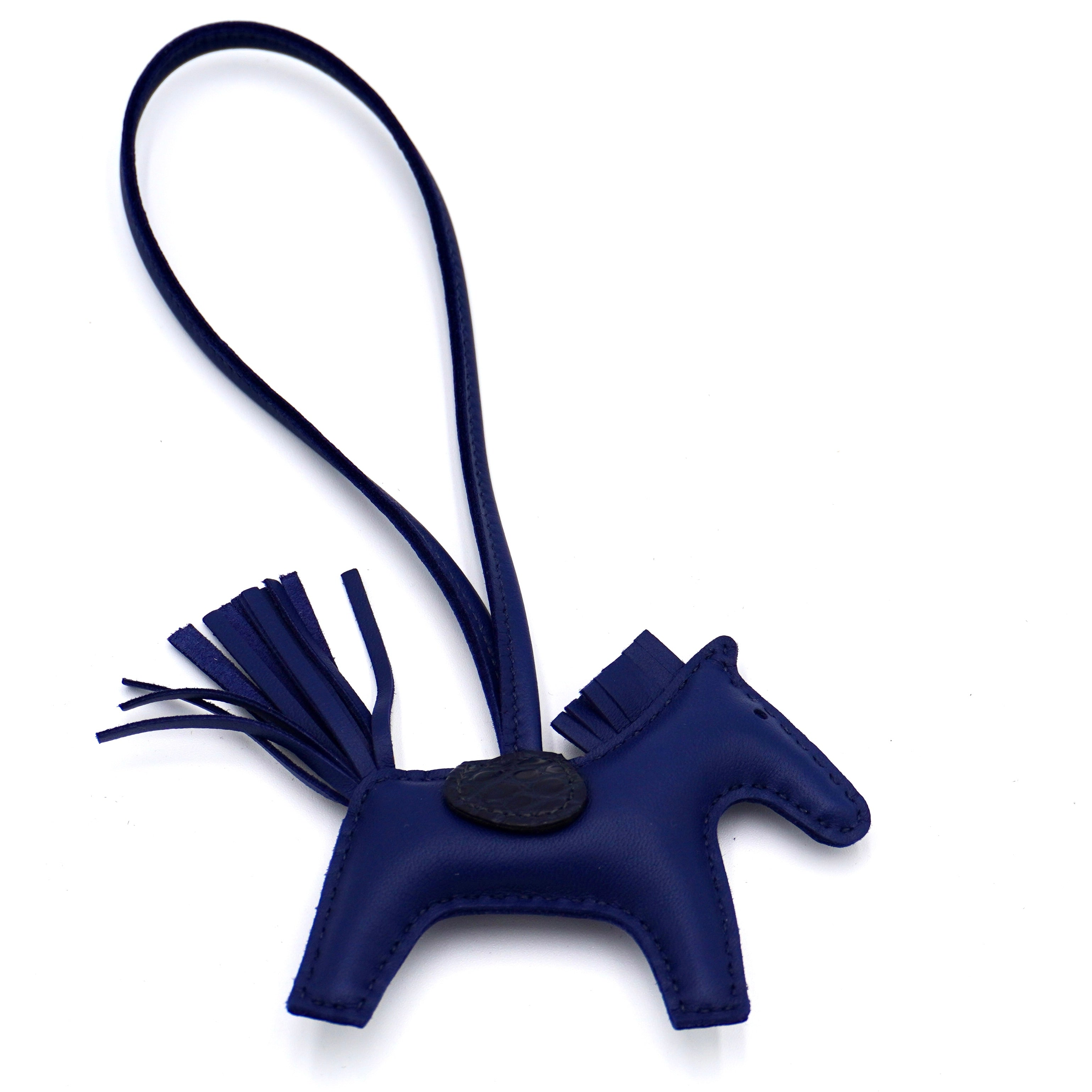 Hermès Rodeo Touch PM Charm Bleu Saphir Milo & Matte Alligator