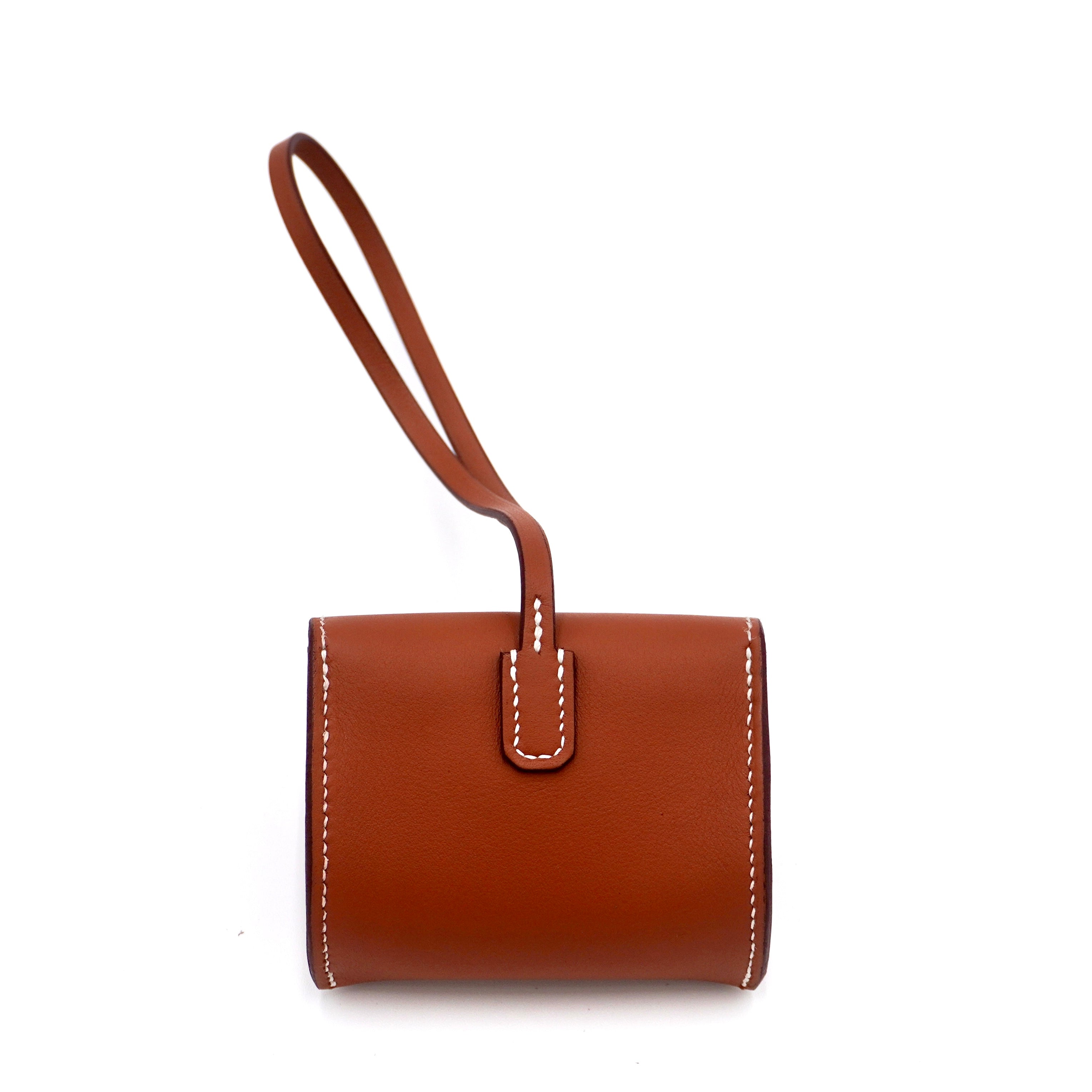 Hermès Kelly Festival Charm Gold Swift with Palladium Hardware