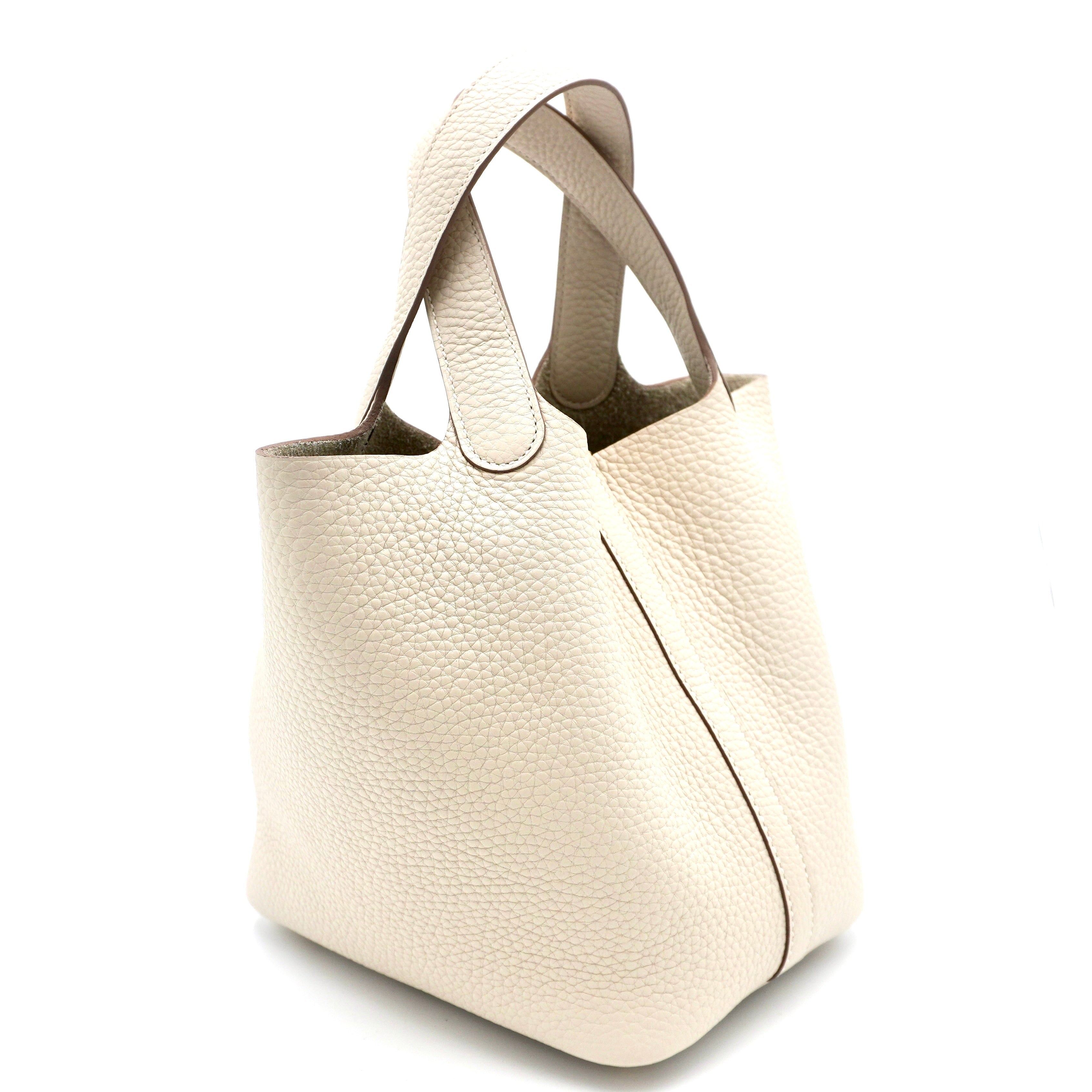 Hermès Picotin 18 Craie Taurillon Clemence Gold
