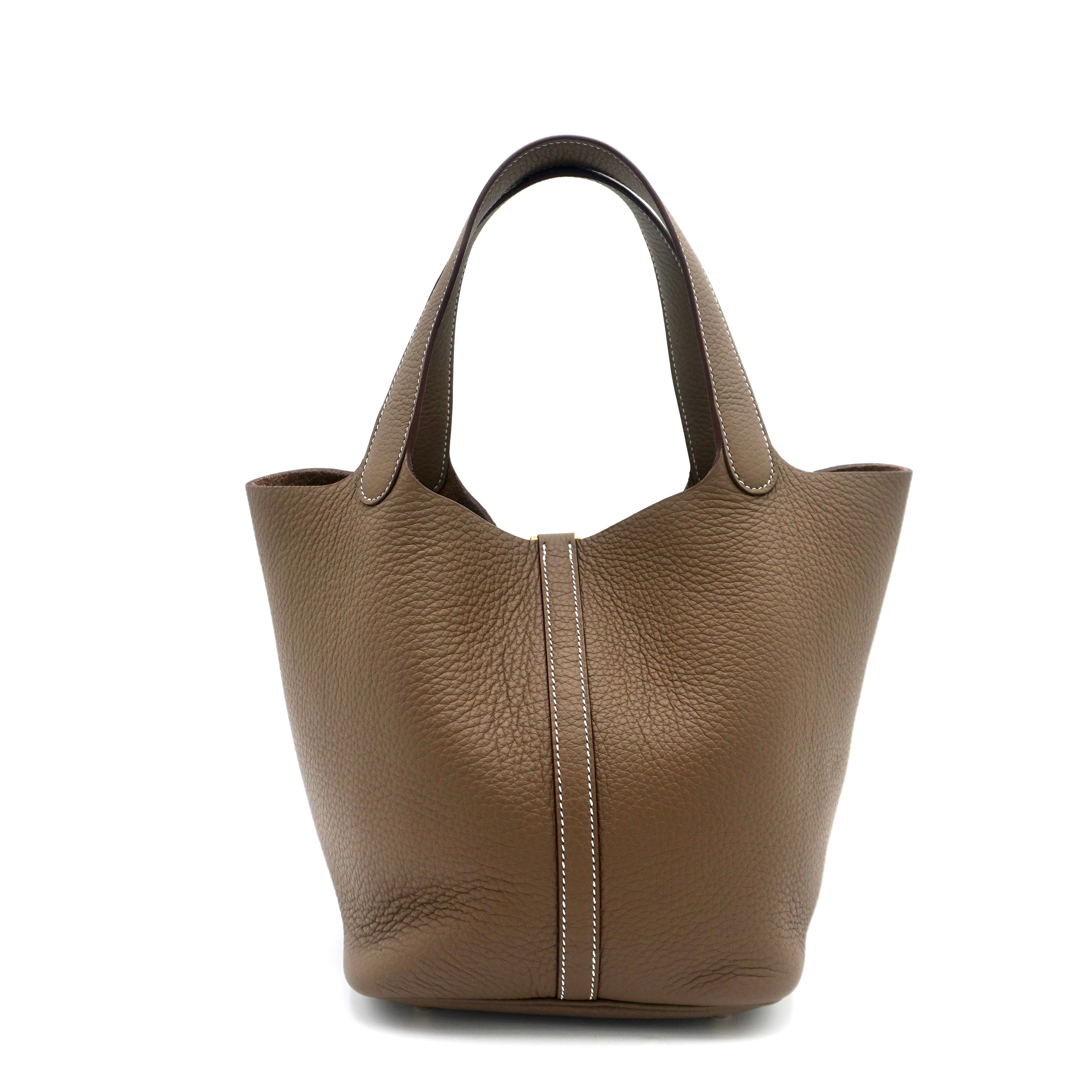 Hermès Picotin 22 Taurillon Clemence Gold
