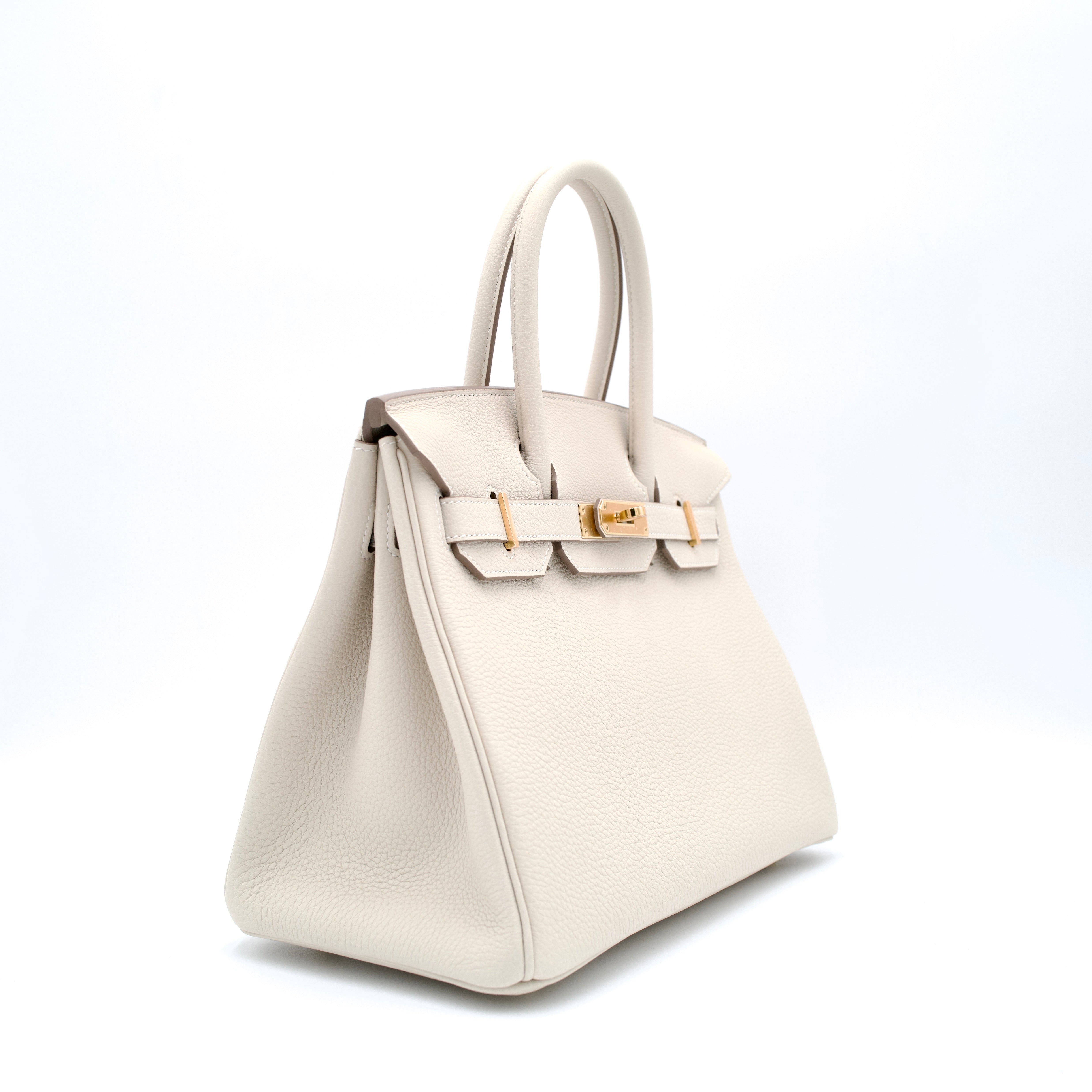 Hermès Birkin 30 Retourne Craie Togo