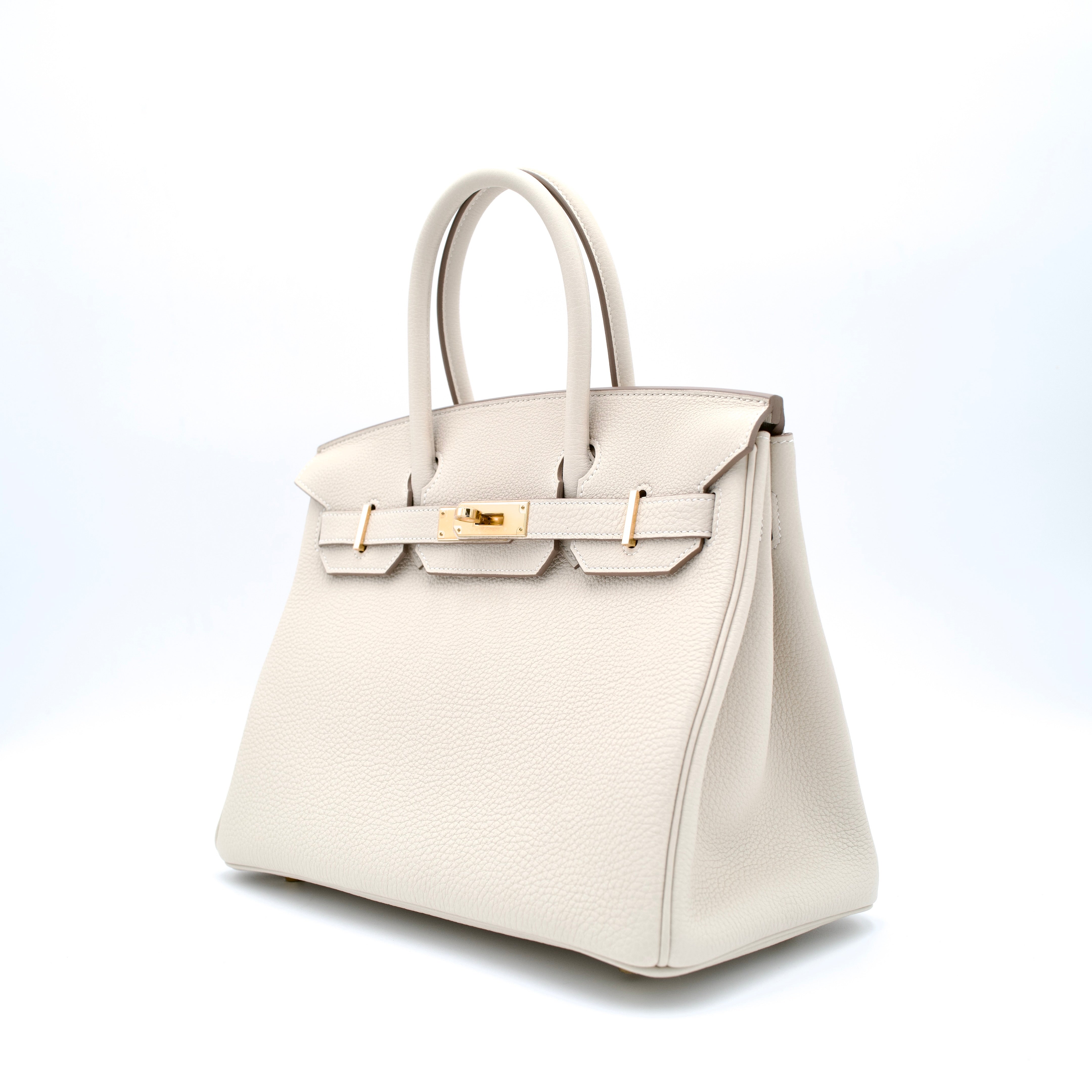 Hermès Birkin 30 Retourne Craie Togo