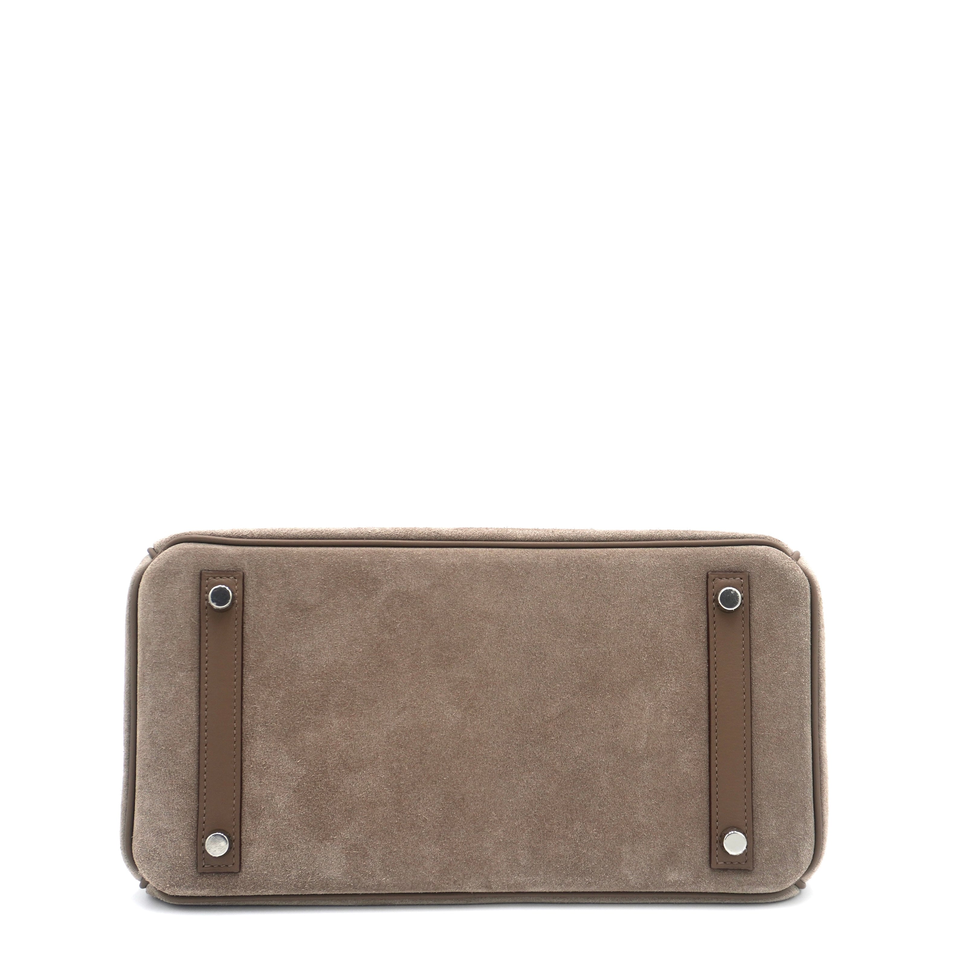 Hermès Birkin 30 Suede Grizzly Etoupe