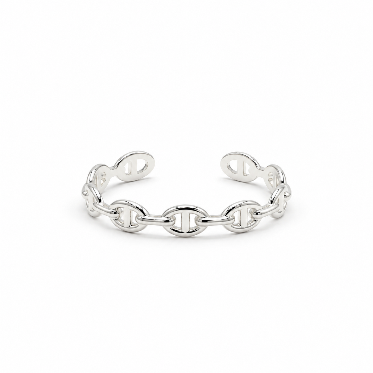 Hermès Chaîne d'Ancre Enchaînée Bracelet — Sterling Silver