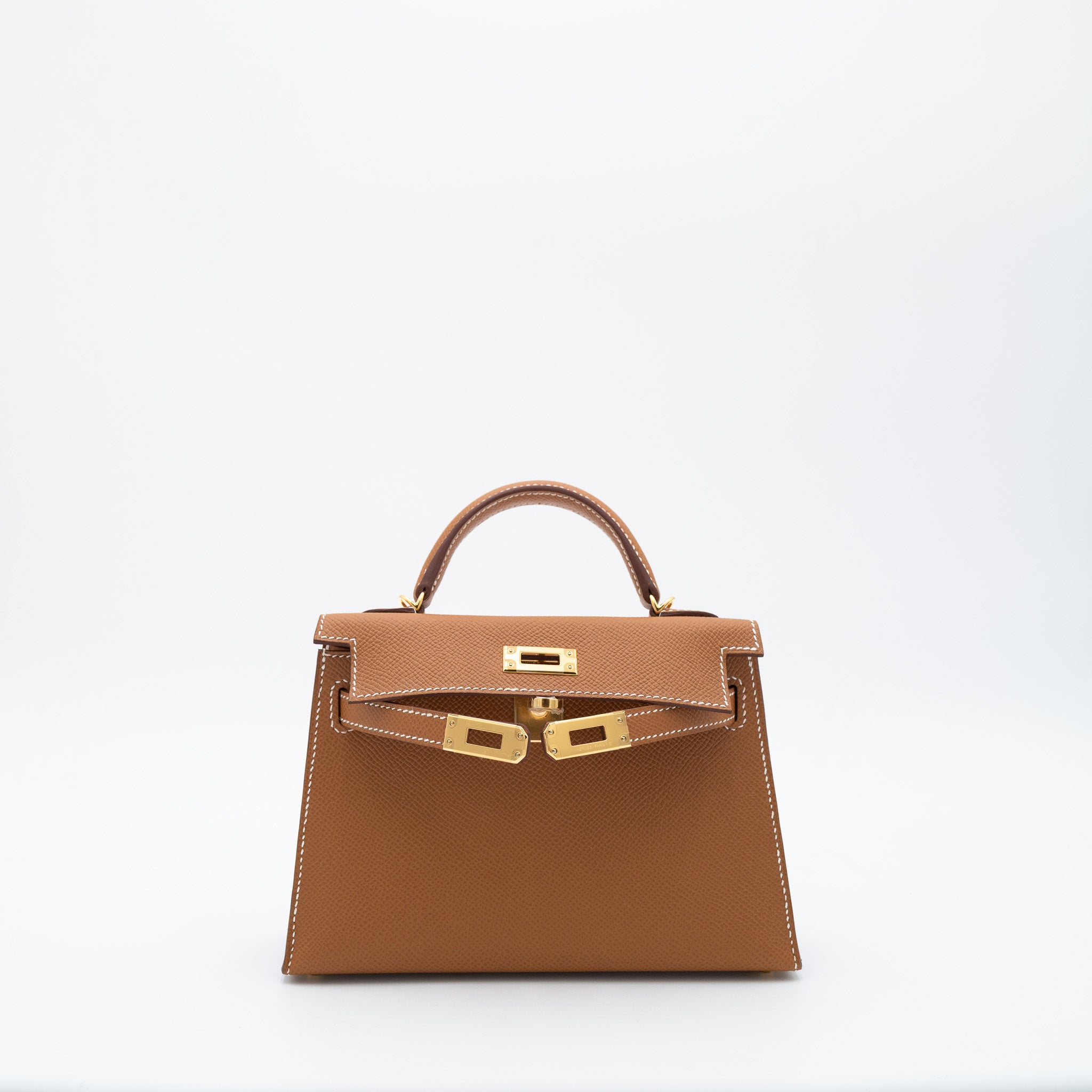 Hermès Kelly 20 Sellier in Gold Epsom with Gold Hardware