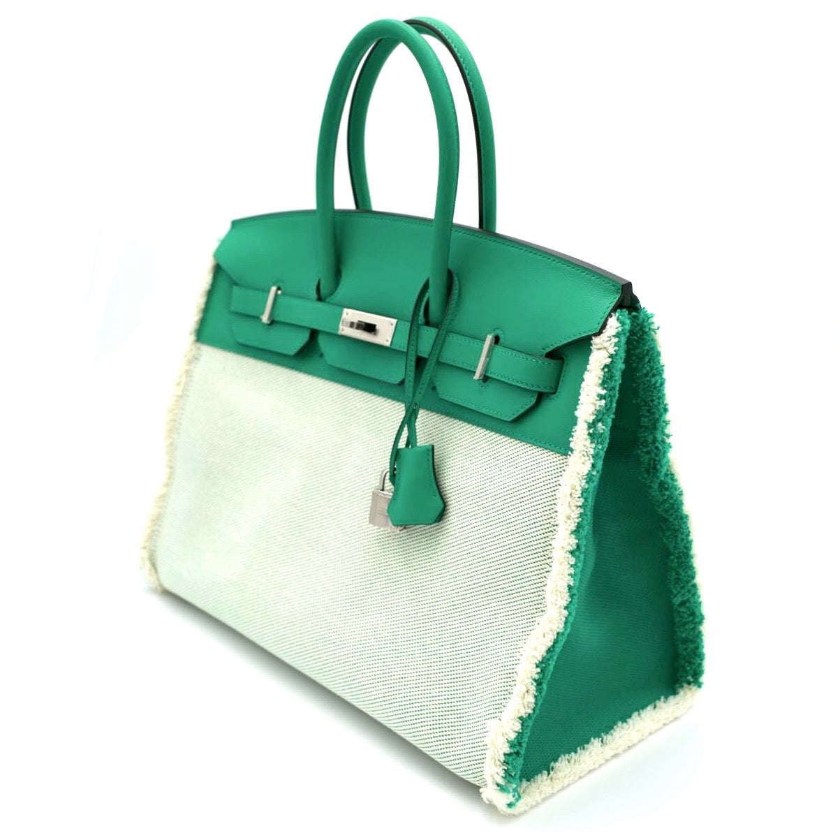 Hermès Birkin 35 Fray Fray Menthe Swift & Toile