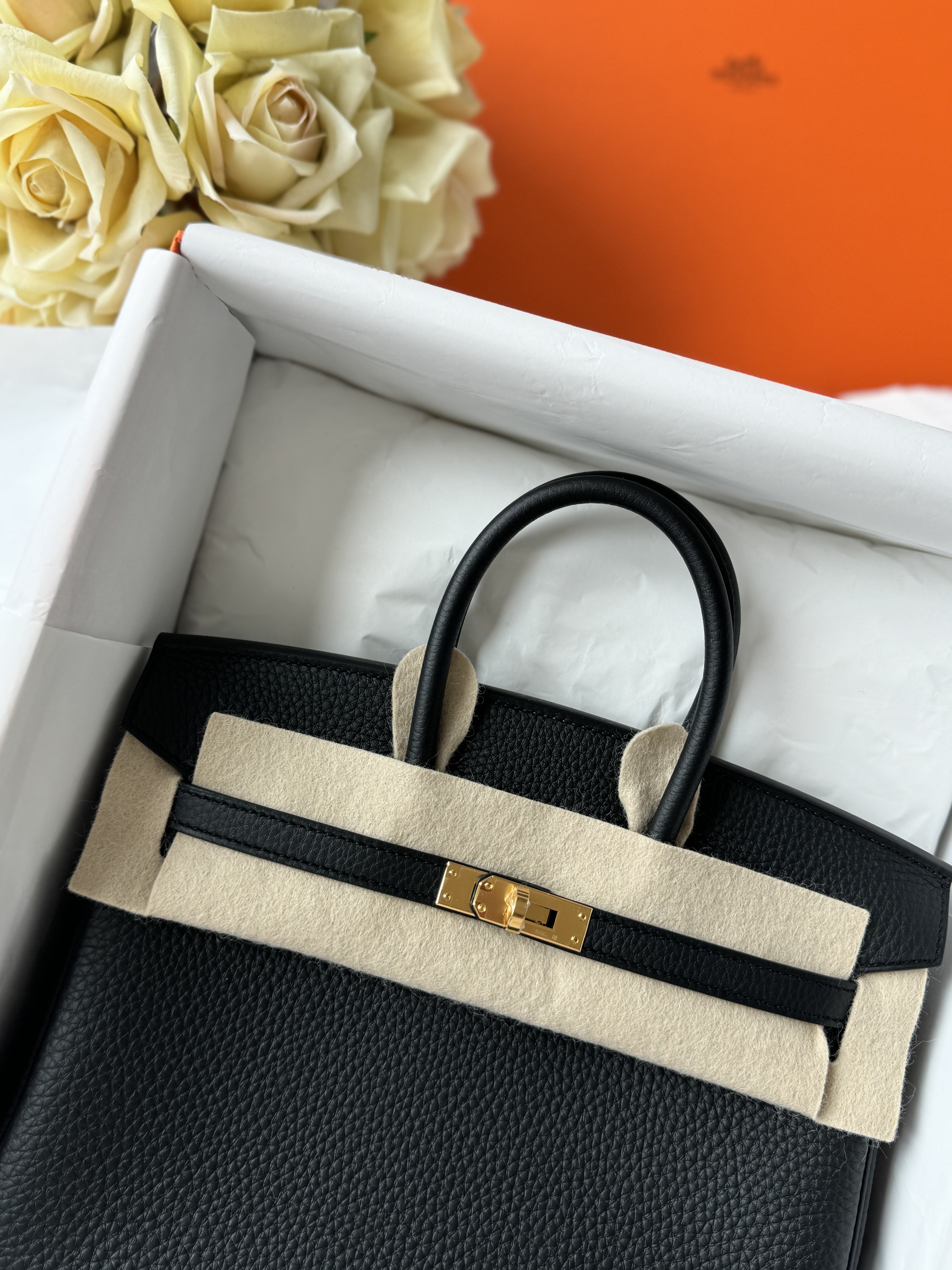 Hermès Birkin 25cm Black Togo with Gold Hadware