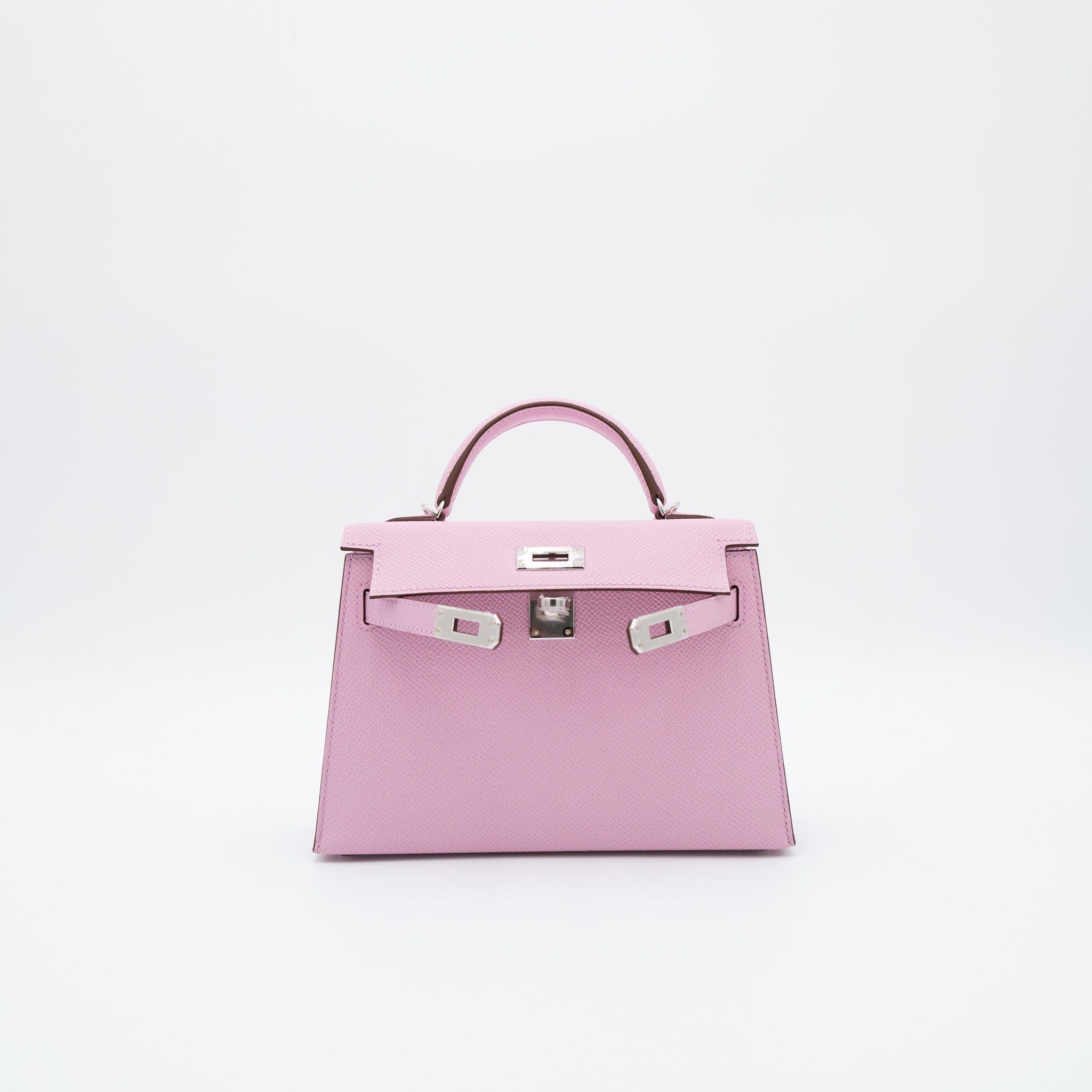 Hermès Kelly 20 Sellier in Mauve Sylvestre Epsom with Palladium Hardware