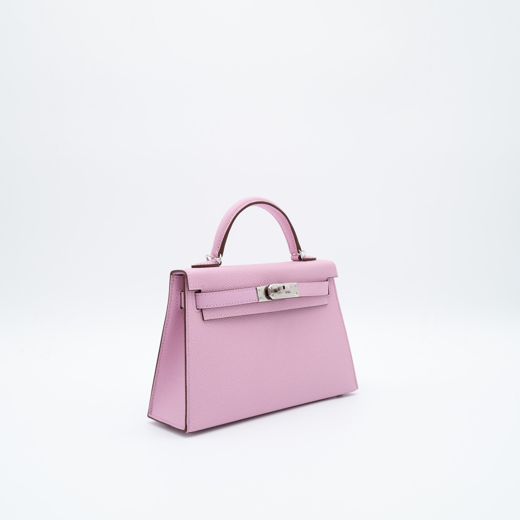 Hermès Kelly 20 Sellier in Mauve Sylvestre Epsom with Palladium Hardware