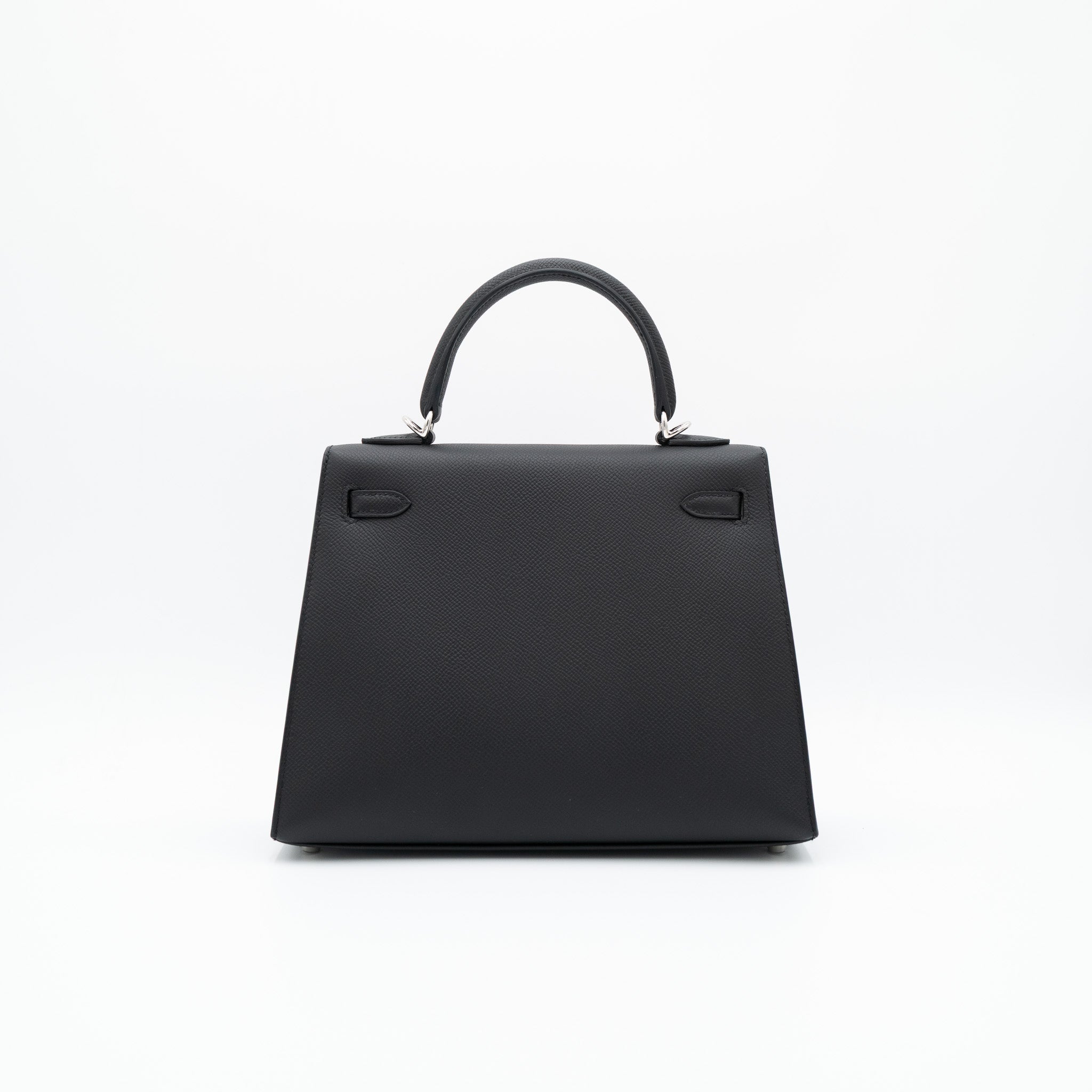 Hermès Kelly 25 Sellier in Noir Epsom with Palladium Hardware