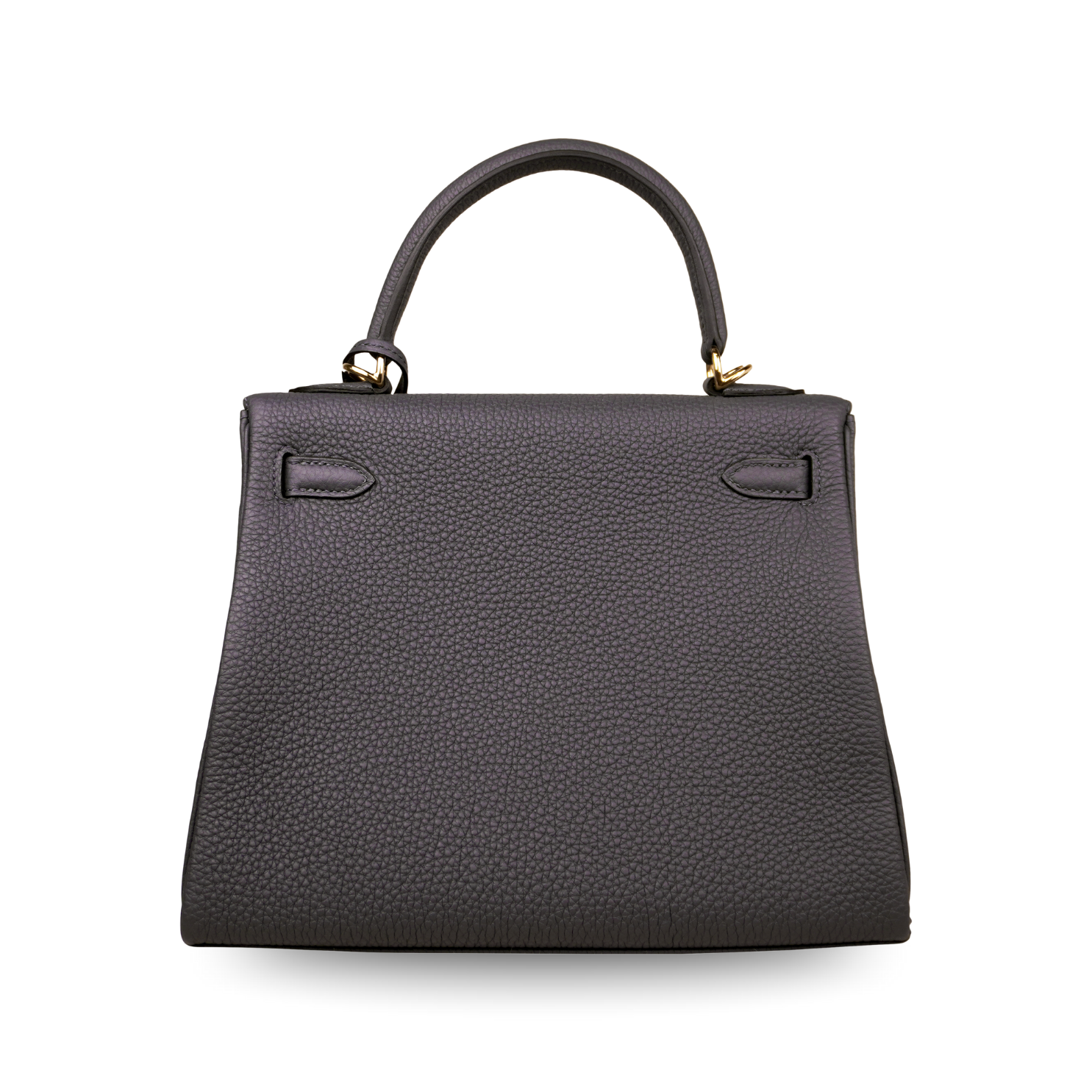 Hermès Kelly 25 Retourne Gris Misty Togo Permabrass