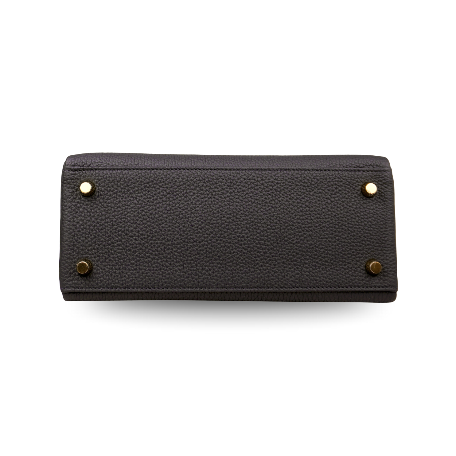 Hermès Kelly 25 Retourne Gris Misty Togo Permabrass