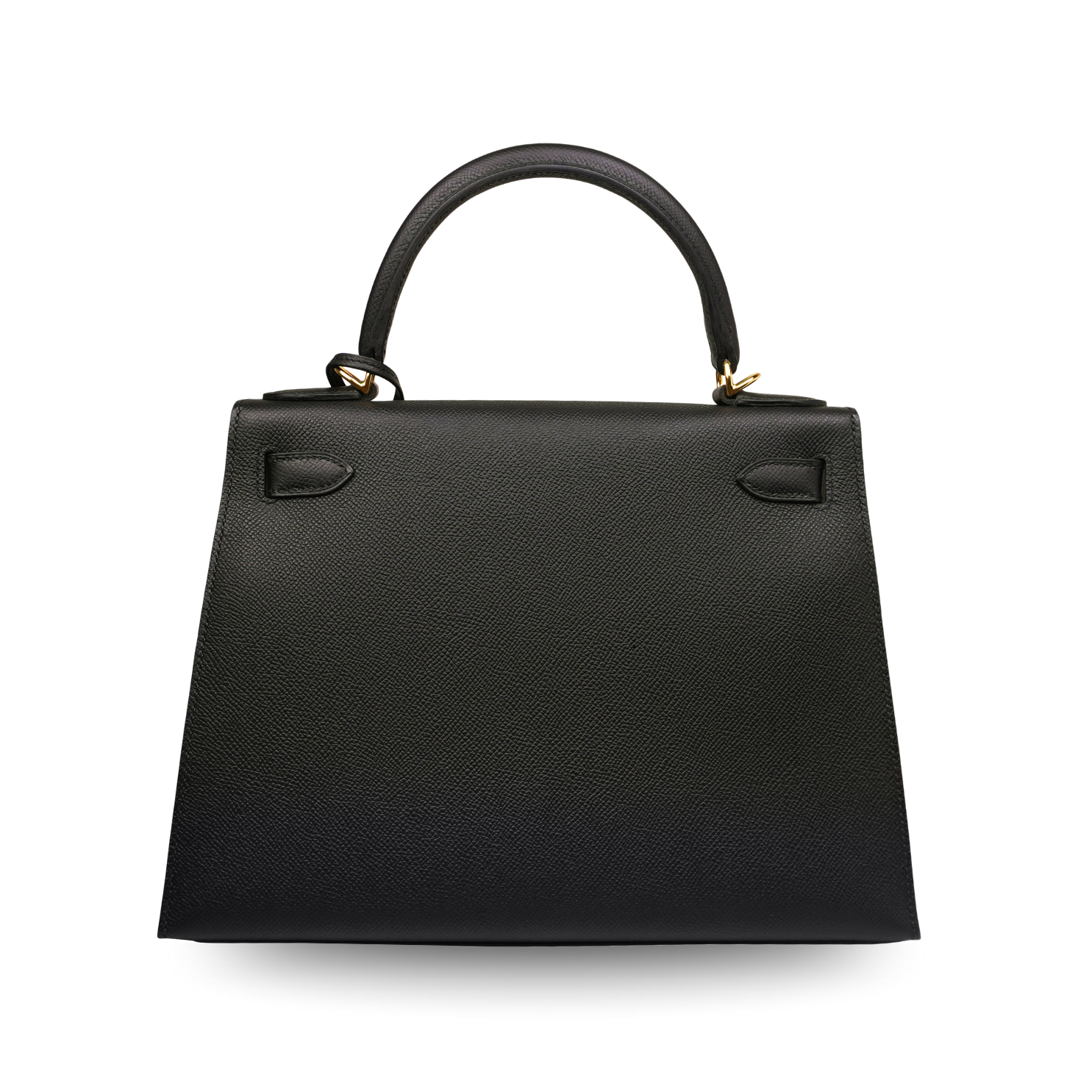 Hermès Kelly 28 Sellier Black Epsom Gold