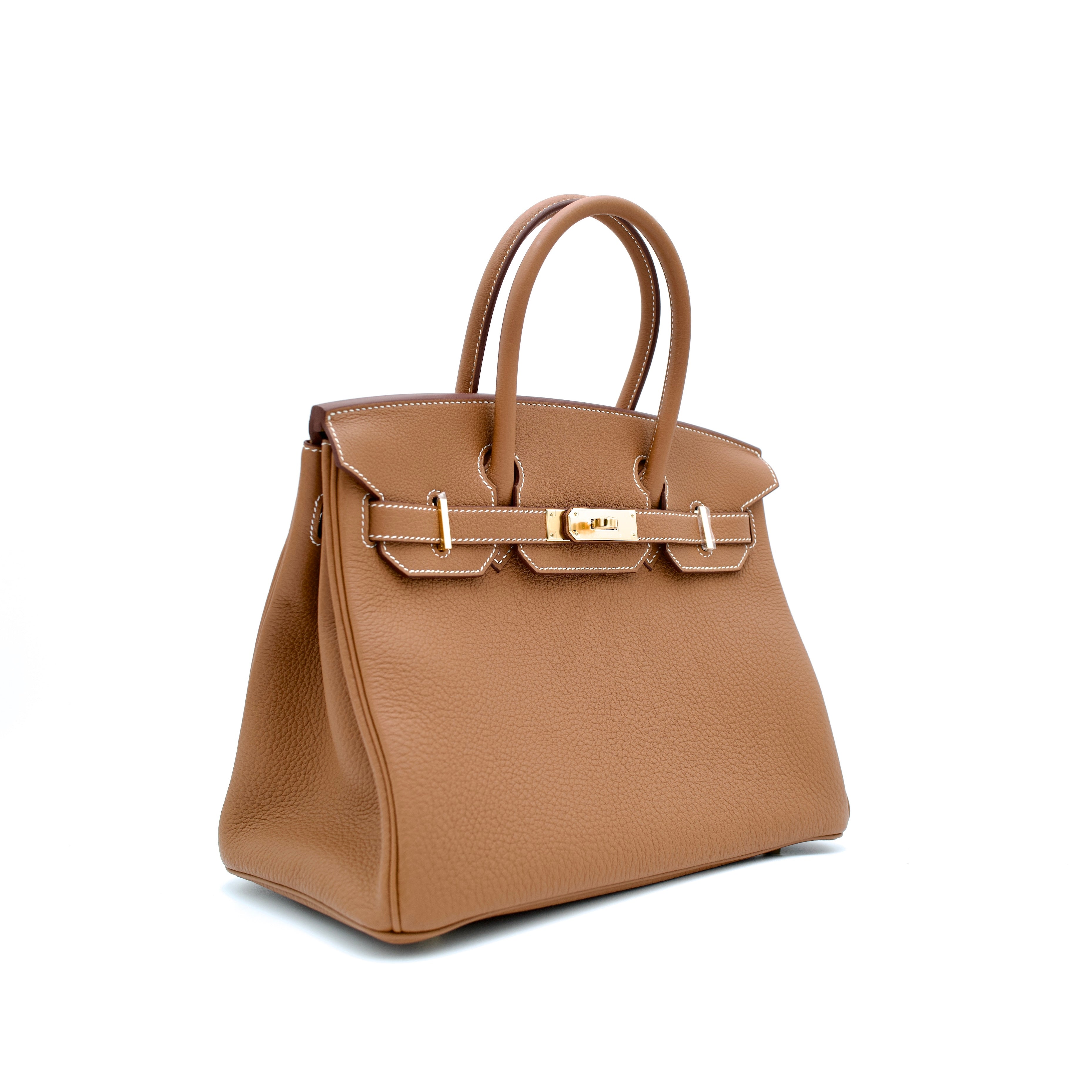 Hermès Birkin 30 Retourne in Gold Togo with Gold Hardware
