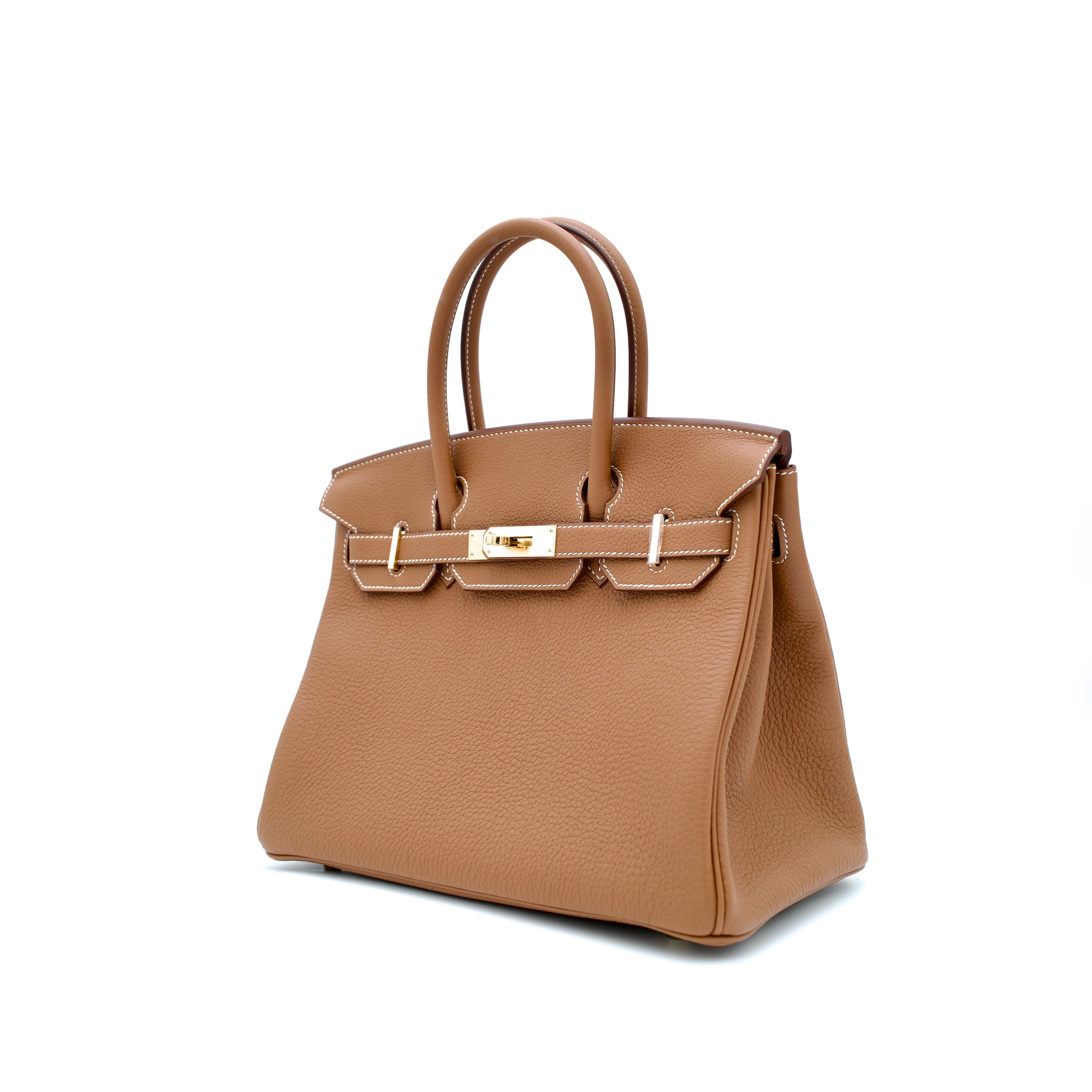 Hermès Birkin 30 Retourne in Gold Togo with Gold Hardware