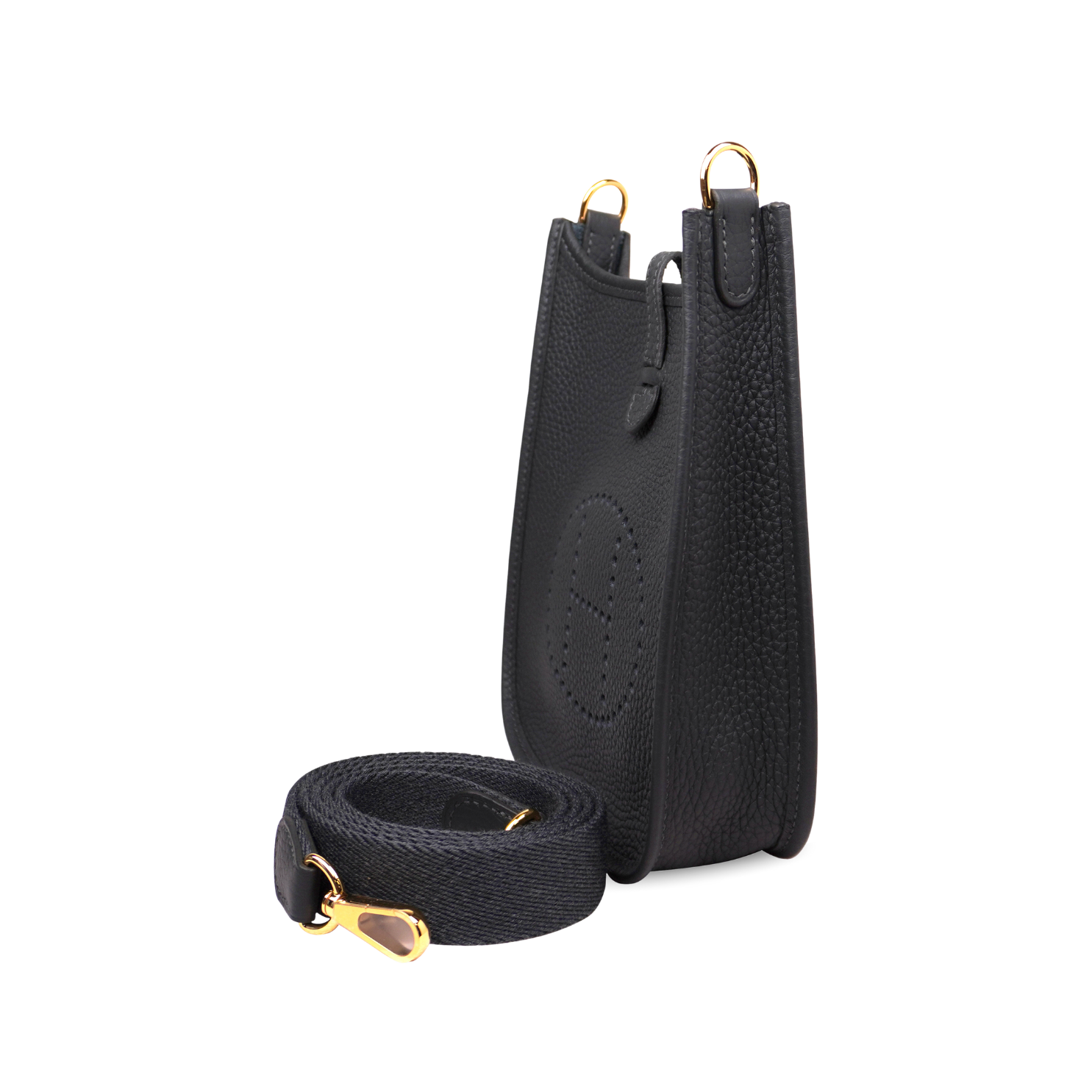 Hermès Mini Evelyne TPM Vert Mangrove Taurillon Clemence with Gold Hardware