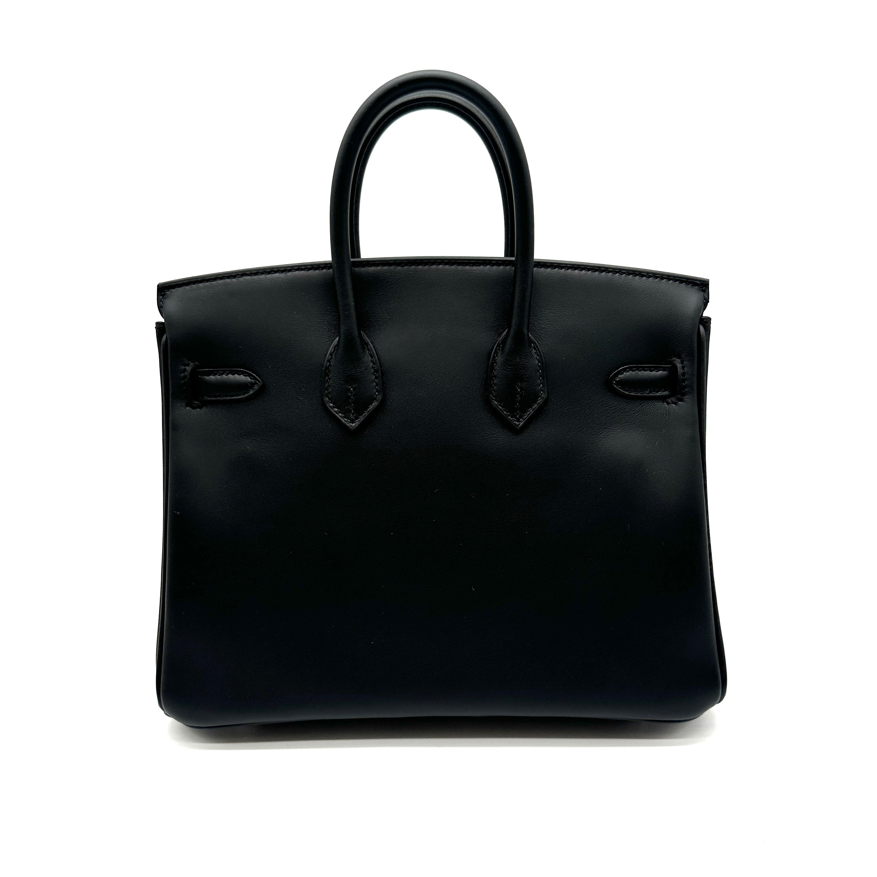 Hermès Birkin 25 Black Swift with Palladium Hardware