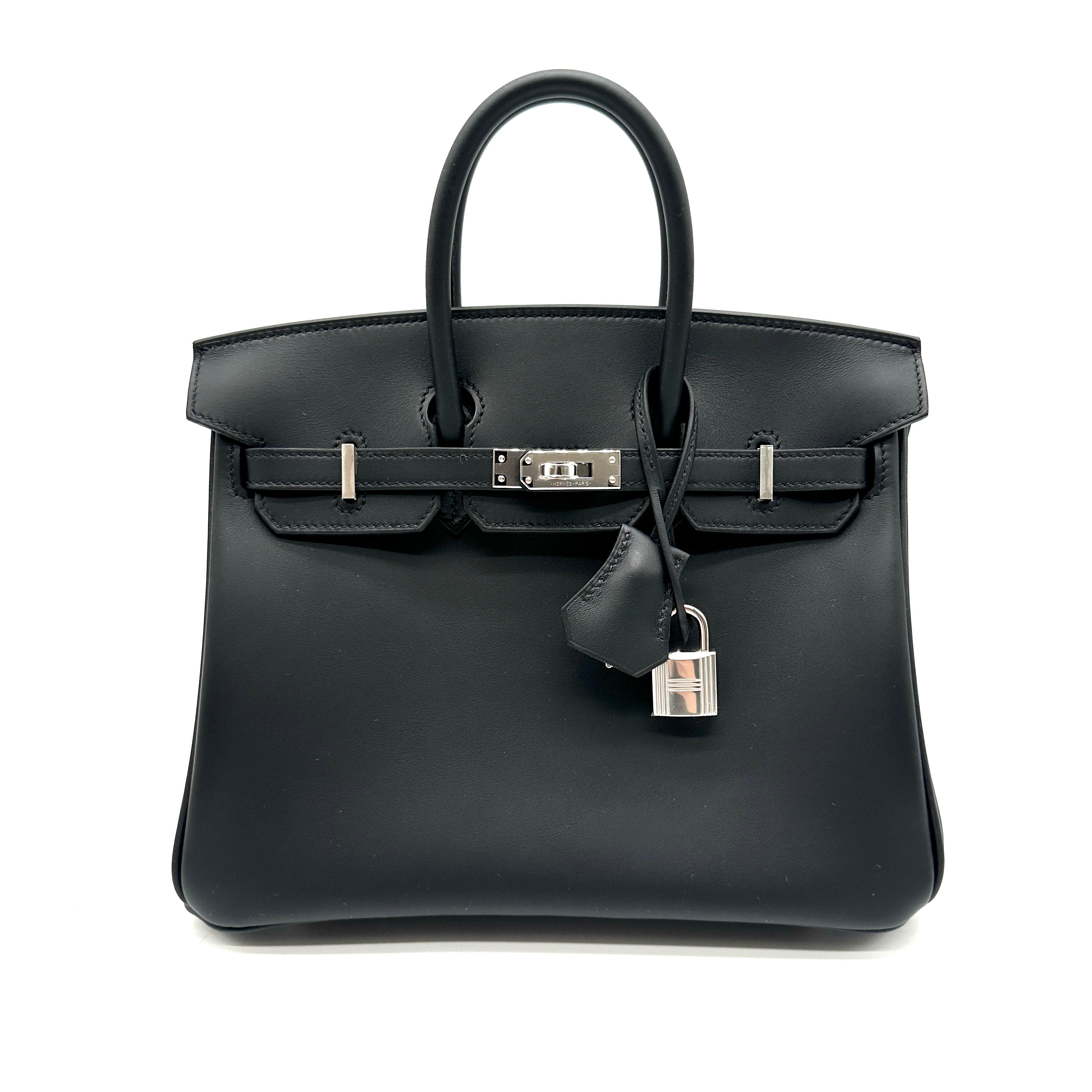 Hermès Birkin 25 Black Swift with Palladium Hardware