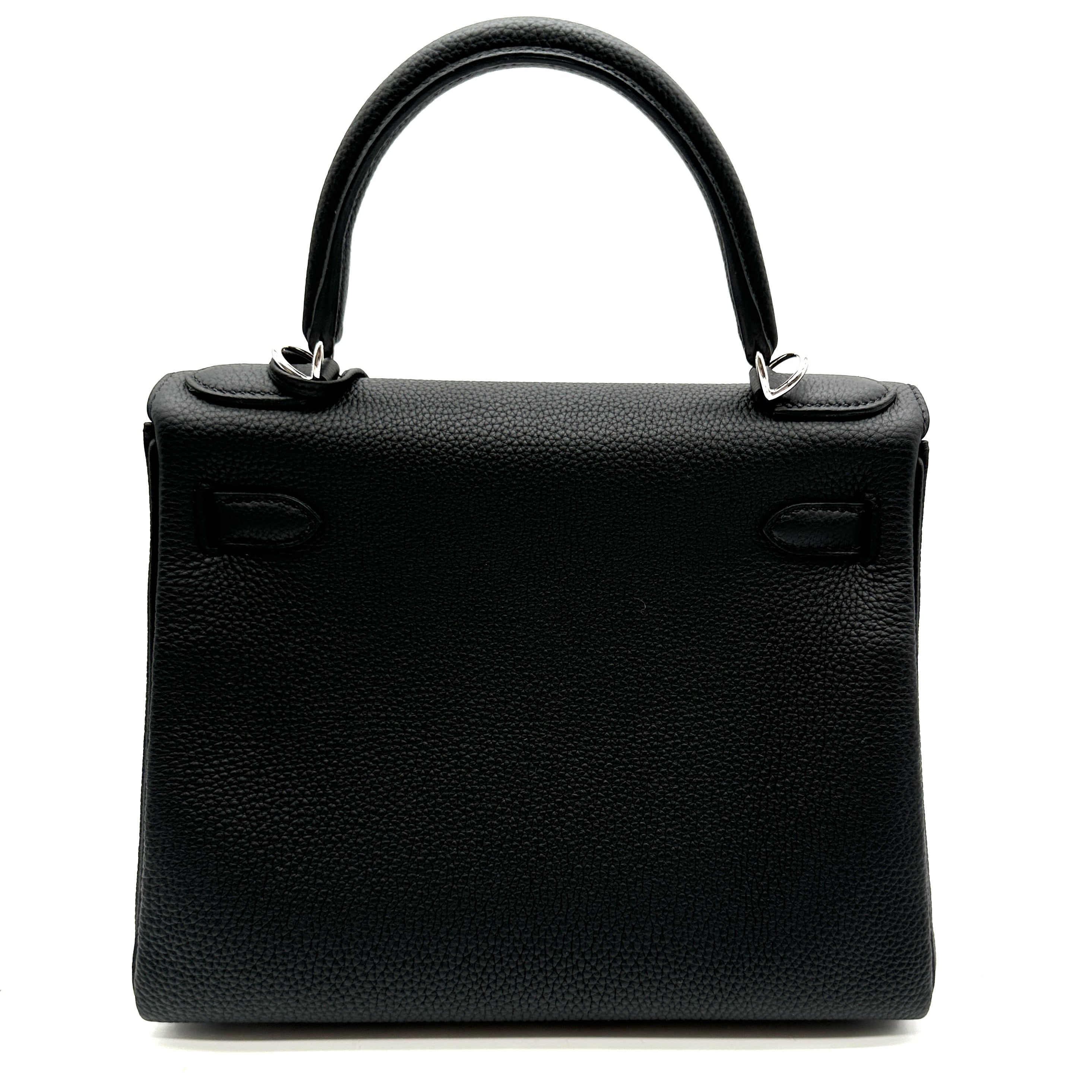 Hermès Kelly 28 Black Togo with Palladium Hardware